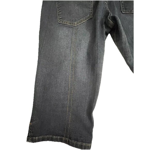 Crest Jeans Women’s Capri Pants Dark Wash Stretch Denim Size 14 Mid Rise - Picture 3 of 15
